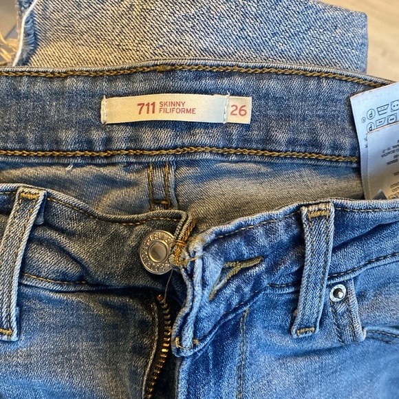 Levi 711 Skinny medium blue wash - Picture 3 of 4